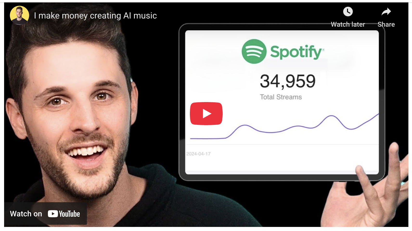 I make money creating AI music