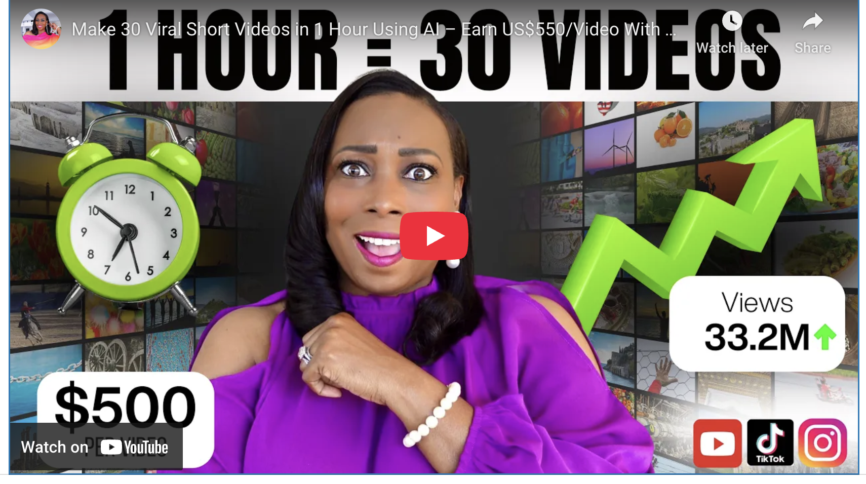 Make 30 Viral Short Videos in 1 Hour Using AI – Earn US$550/Video With This Tool!