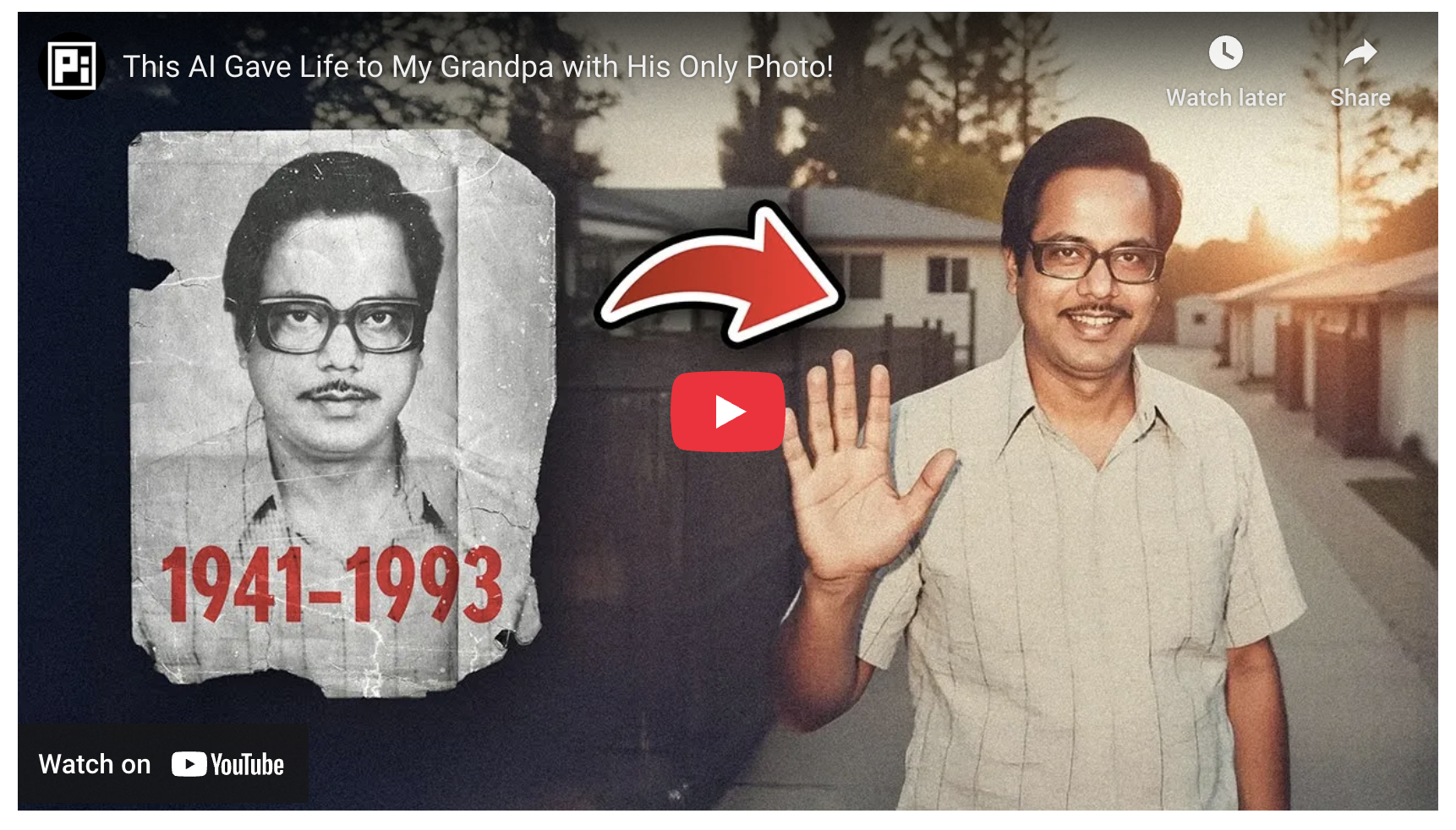 This AI Gave Life to My Grandpa with His Only Photo!
